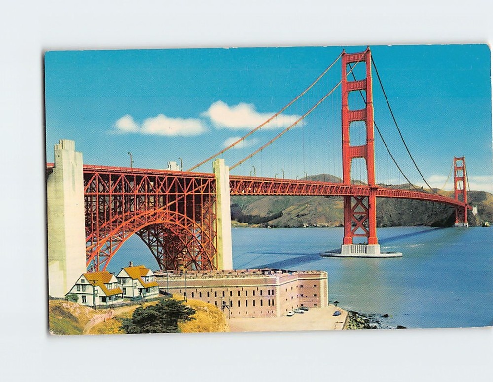 Postcard Golden Gate Bridge San Francisco California USA