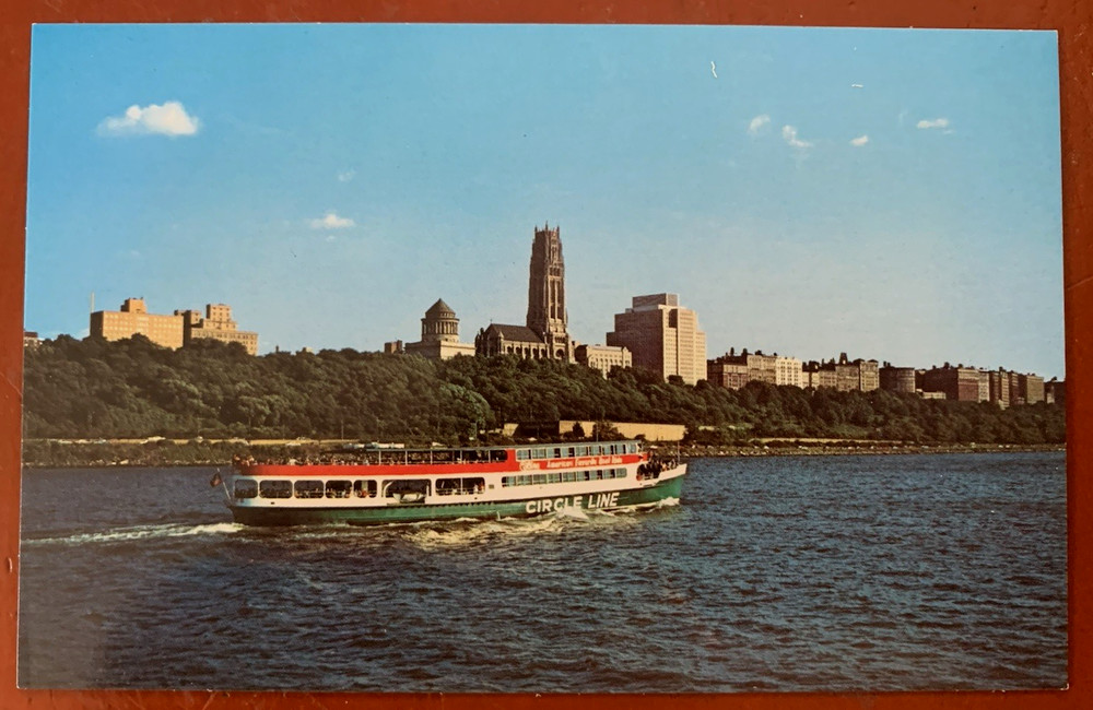 Circle Line Yacht Cruises Manhattan Island New York City Advertising Postcard