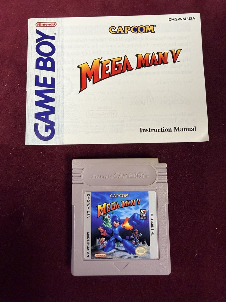 Mega Man V 5 Nintendo Gameboy With Manual Tested Authentic