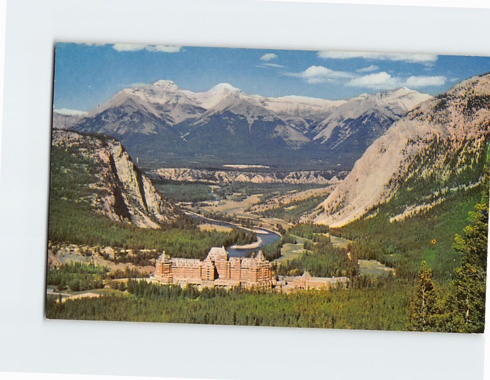 Postcard Banff Springs Hotel Bow Valley Banff National Park Canada