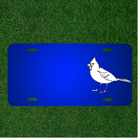 Custom Personalized License Plate With Add Names To Bird Cardinal Songbird
