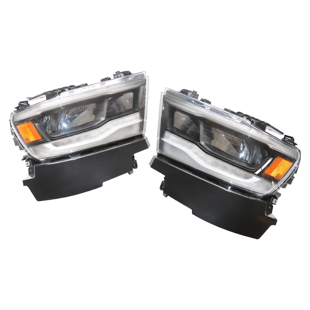 Pair For 2019 2020 2021 Dodge Ram 1500 Full LED Headlights Headlamp W/ DRL RH LH