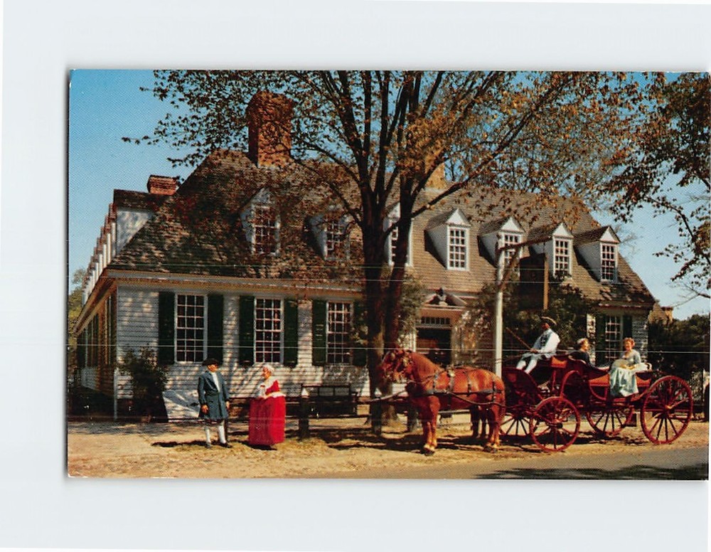 Postcard Raleigh Tavern Williamsburg Virginia USA