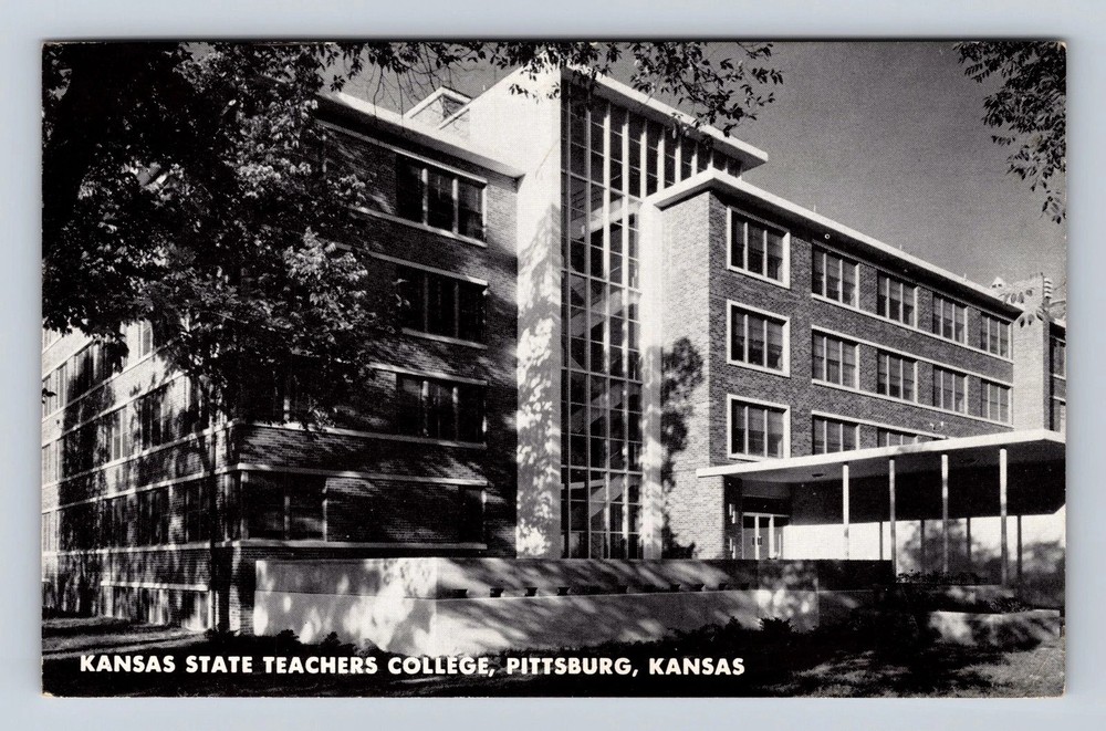 Pittsburg KS-Kansas State Teachers College Vintage Postcard