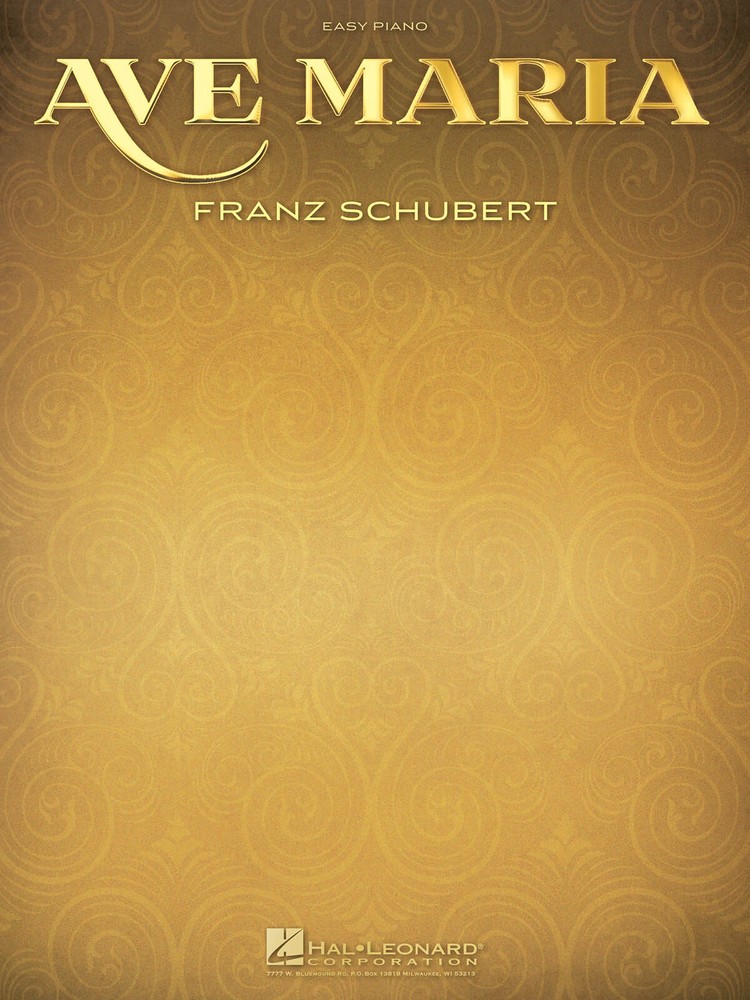 Ave Maria by Franz Schubert for Easy Piano Vocal Classical Sheet Music Lyrics