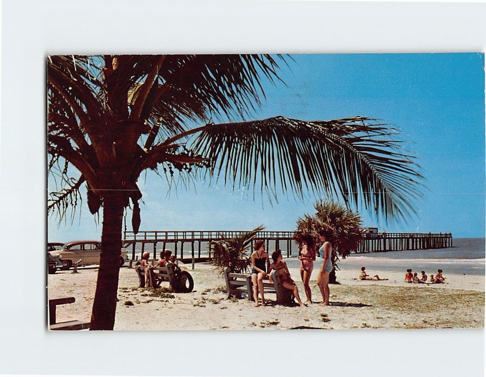 Postcard Beach Scene Fort Myers Florida USA