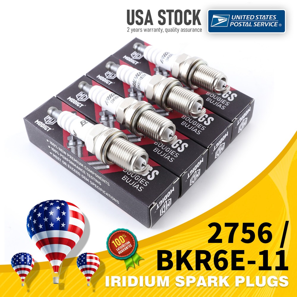 4Pcs Genuine 2756 BKR6E11 Spark Plugs for Toyota Lexus Acura