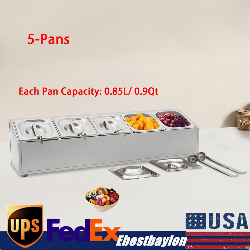 Stainless Steel Spice Rack Organizer with 5 Tier Shelves for Kitchen Storage