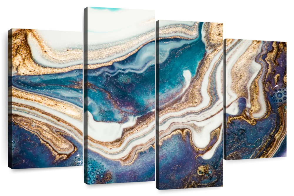 Agate Ripples Abstract Wall Art