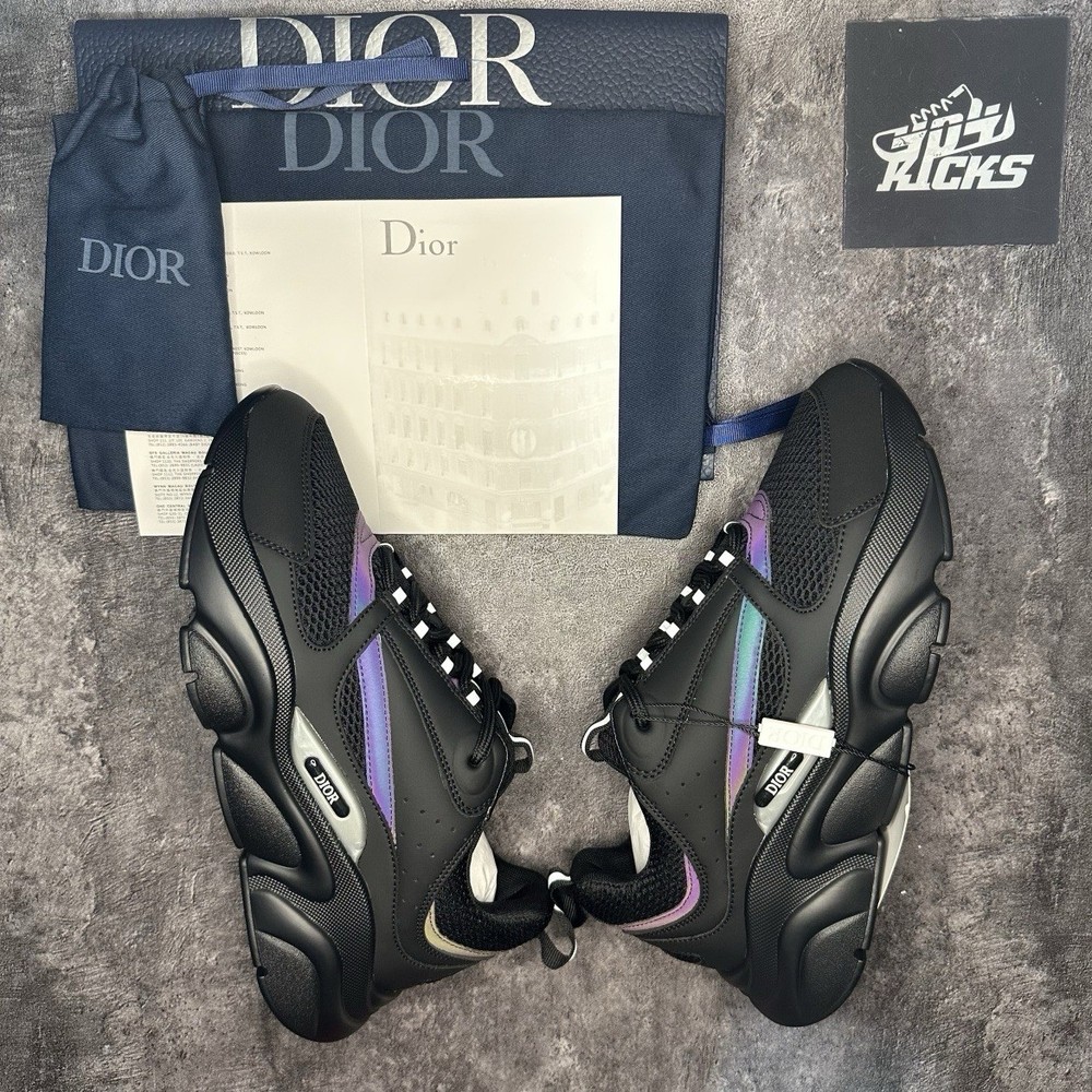 Dior B22 Black Reflective Sneakers From Size 7-13 Brand New