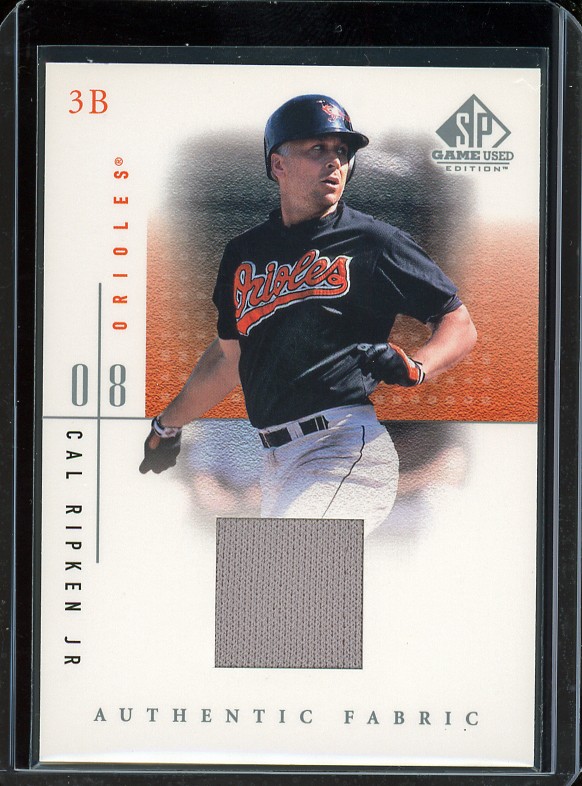 2001 SP Game Used Edition #CR Cal Ripken Jr. Authentic Fabric