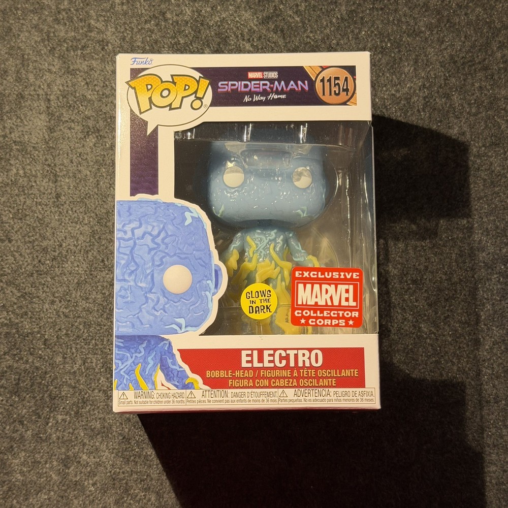 Funko Pop! Electro # 1154 GITD Spider-Man No Way Home Marvel Collector Corps