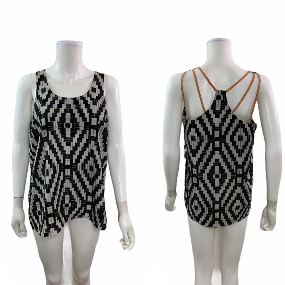 The Limited Women’s Size Small Sleeveless Scoop Neck Strapy Back Blouse