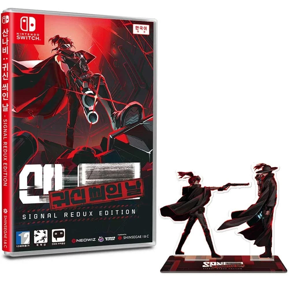 NEW Switch SANABI A Haunted Day & Acrylic Stand Figure Korean English Multi