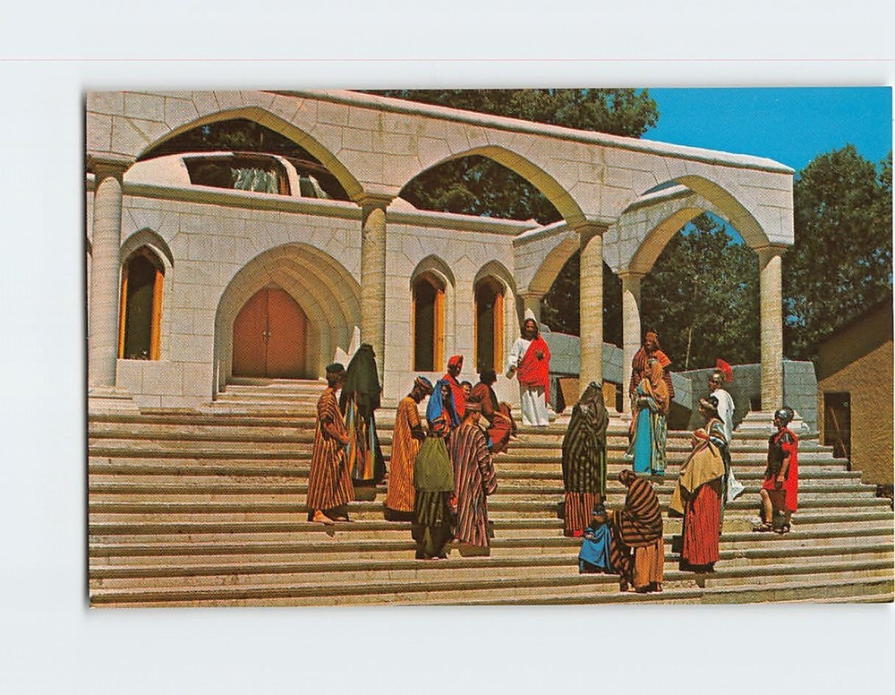 Postcard Scene from The Great Passion Play Eureka Springs Arkansas USA