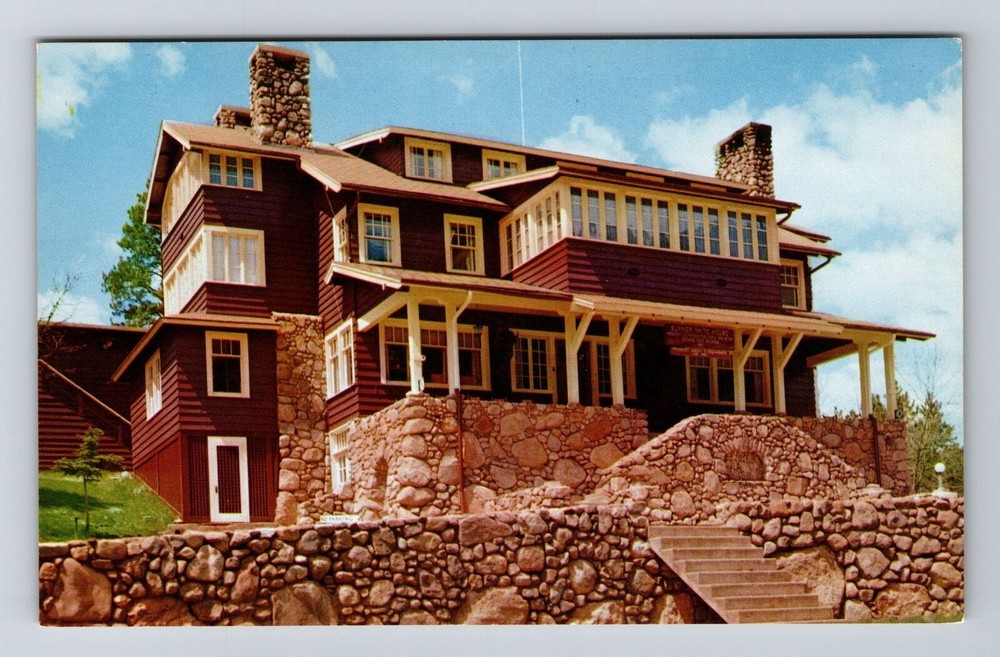 Black Hills SD-South Dakota, State Game Lodge, Park, Vintage Postcard