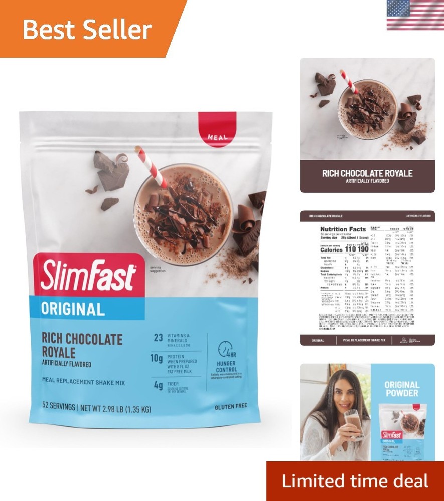 Gourmet Chocolate Protein Shake Mix with 10g Protein & 23 Essential Nutrients