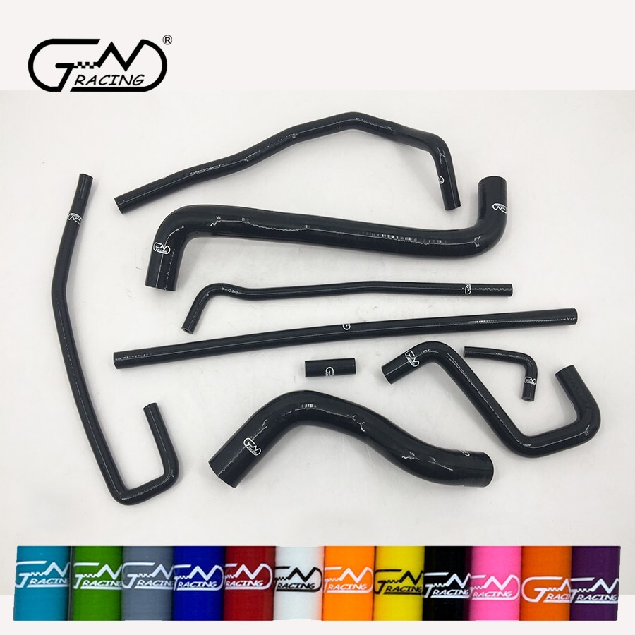 Fit Chevrolet Corvette 5.7L LT1 V8 1991-1996 Silicone Radiator Hose Kit Black