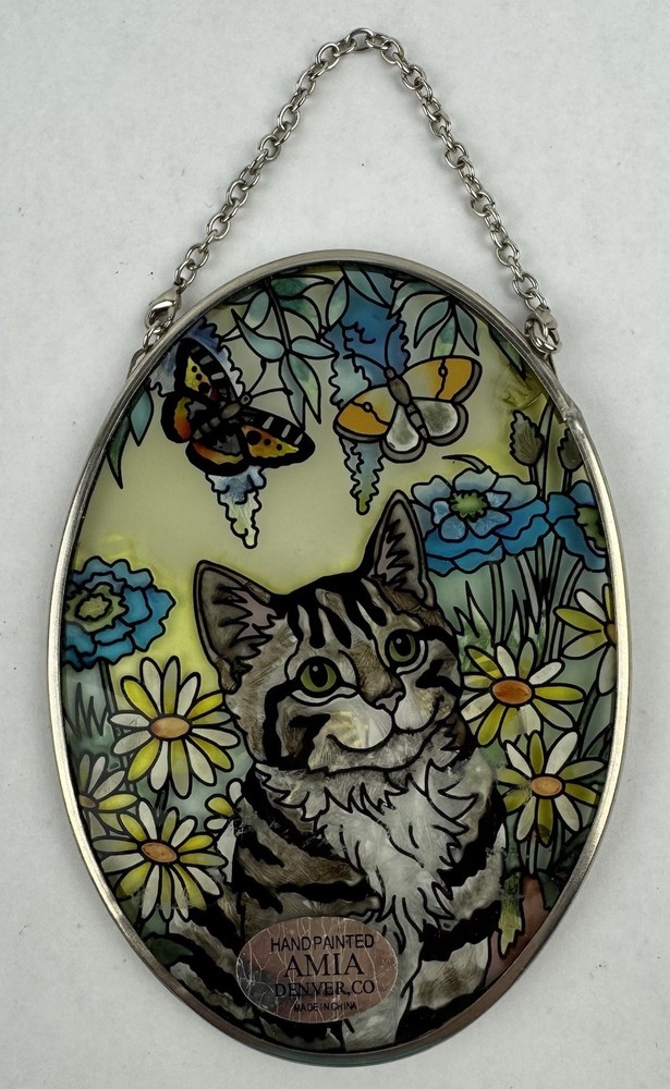 AMIA Sun Catcher  Stained Glass Window Hanging Art  4.5