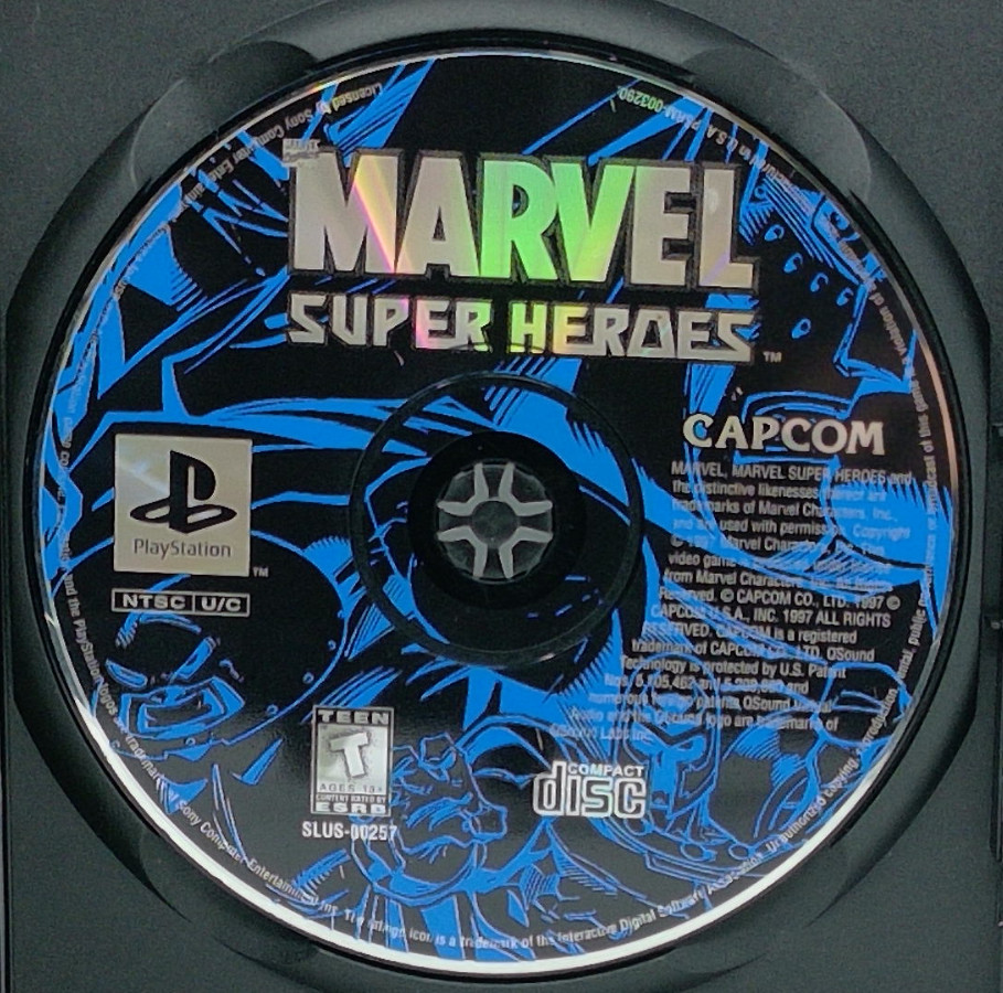 Marvel Super Heroes (Sony Playstation, PS1) - Disc Only & Tested