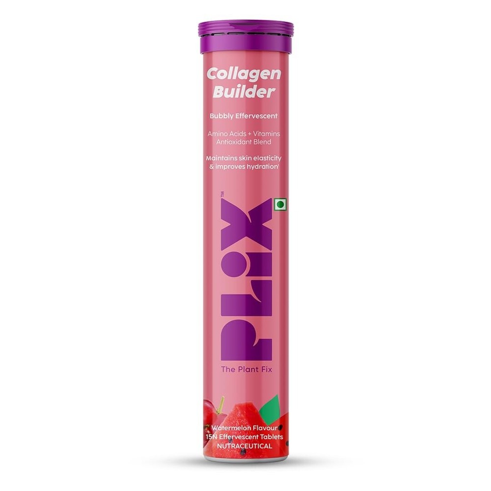 PLIX - THE PLANT FIX Collagen Builder Bubbly Effervescent - 15 Tab Watermelon