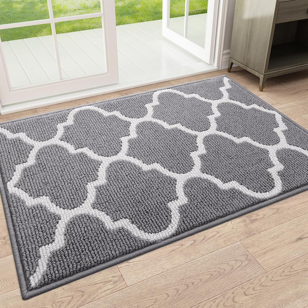 32x20 Non-Slip Washable Indoor Door Mat Absorbent Dirt-Resistant Lo Entrance Mat