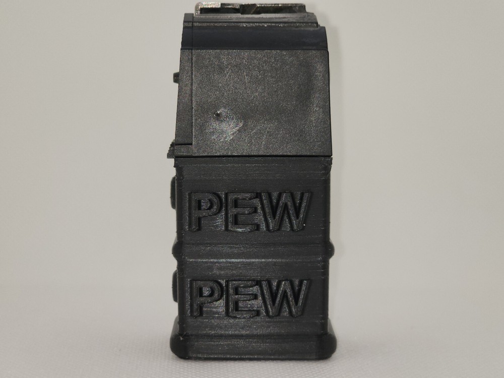 Ruger 10/22 52mm long Magazine Mag Bumper Embossed PEW PEW