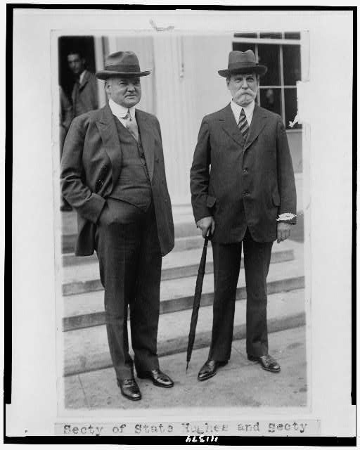 Secretary of State Charles Evans Hughes,Secretary,Commerce Herbert Hoover,1924