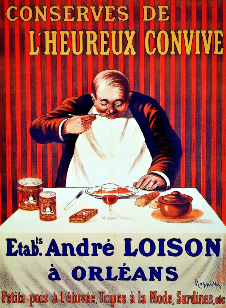 Conserves de L'Heureux Convive Decorative Poster.Home Graphic Art Design.4100