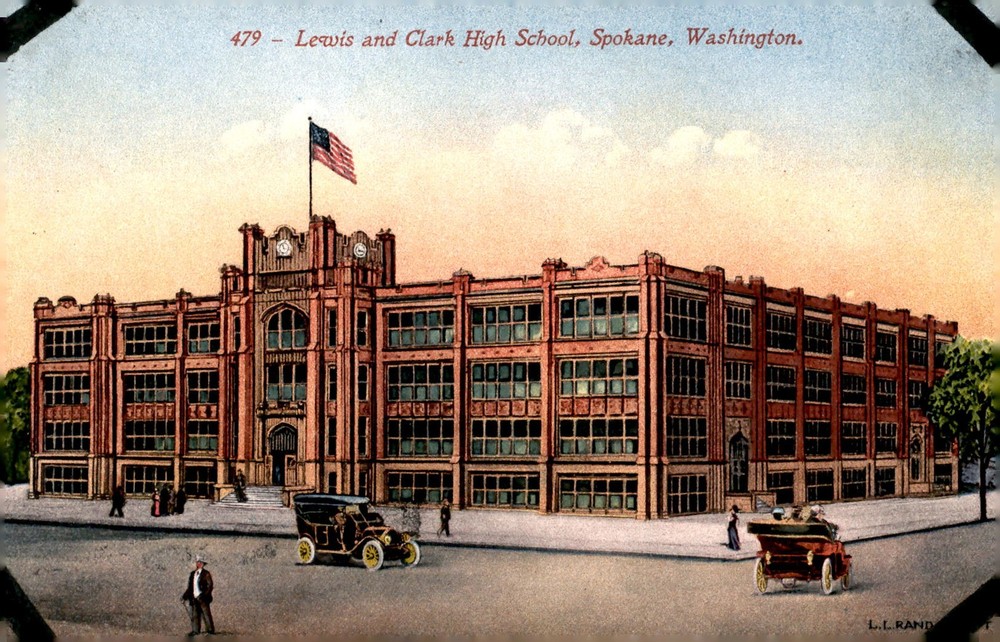 Lewis and Clark High School, Spokane, Washington Postcard