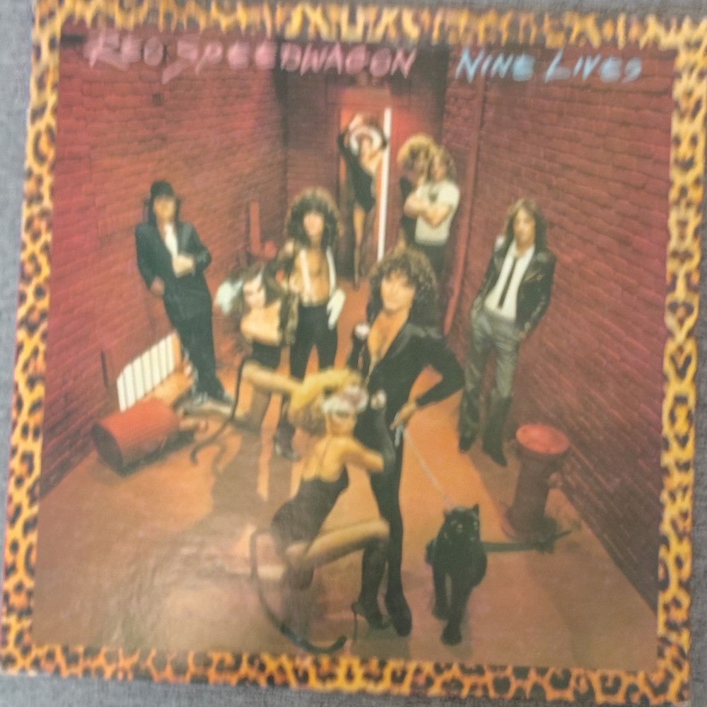Vintage REO SPEEDWAGON-NINE  LIVES Vinyl LP Record 1979 CBS 35988 American Rock