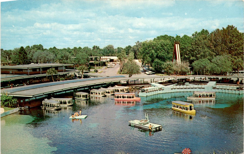 Silver Springs, Florida, Glass Bottom Boats, Aquatorium, Tichnor Postcard