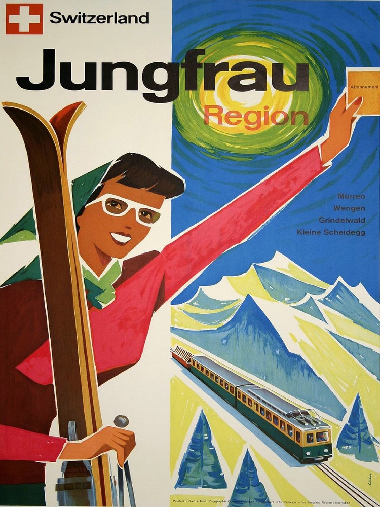 Railroad Decorative Travel Poster. Fine Graphic Art. Wall Interior Design 2261