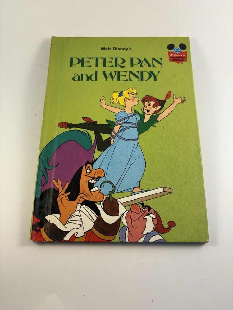 Walt Disney Peter Pan and Wendy HARDCOVER BOOK VINTAGE 1981