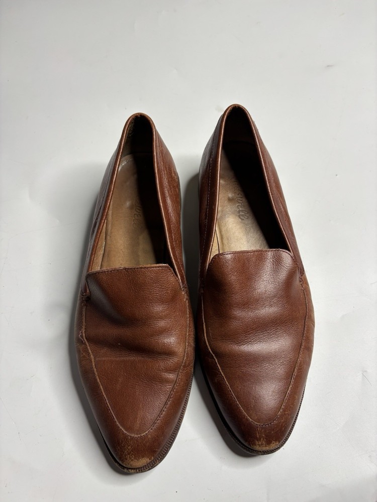 Madewell Loafers Slip On Brown Leather Pointed Toe Women’s 8 Minimalist Timeless