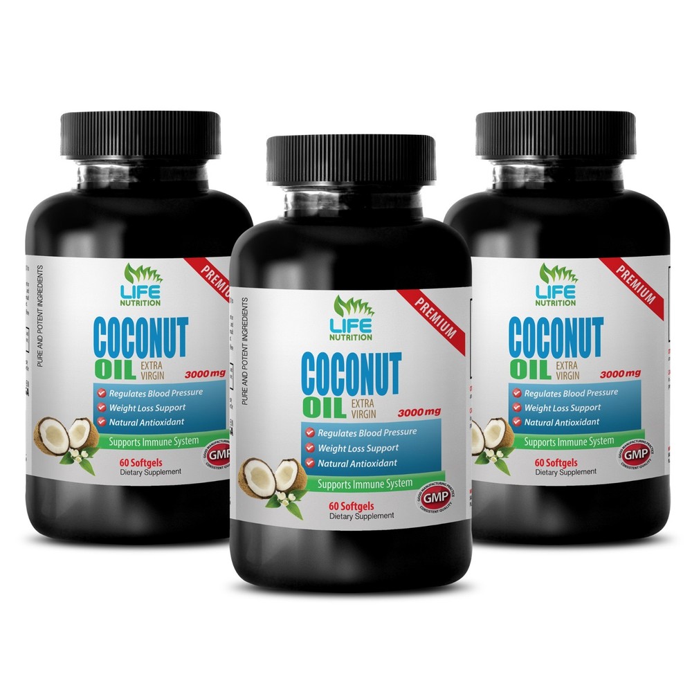 burn calories - Virgin Coconut Oil 3000mg 3B - candida away supplement