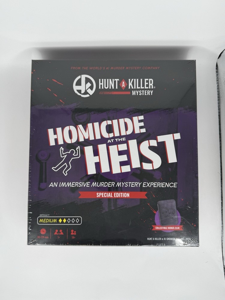 Hunt A Killer Homicide at the Heist a Murder Mystery Party Game NEW