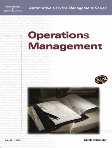 Operations Management by Mitch Schneider (2003, Trade Paperback)