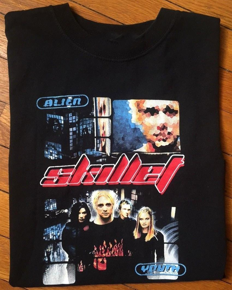 VTG Skillet band T-shirt Black Short sleeve All Sizes S to 5Xl 2F04