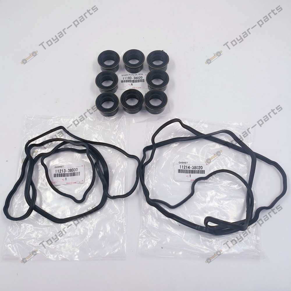 New Valve Cover Gasket And Spark Plug Seal Set For Lexus 07-17 LS460 LS600h