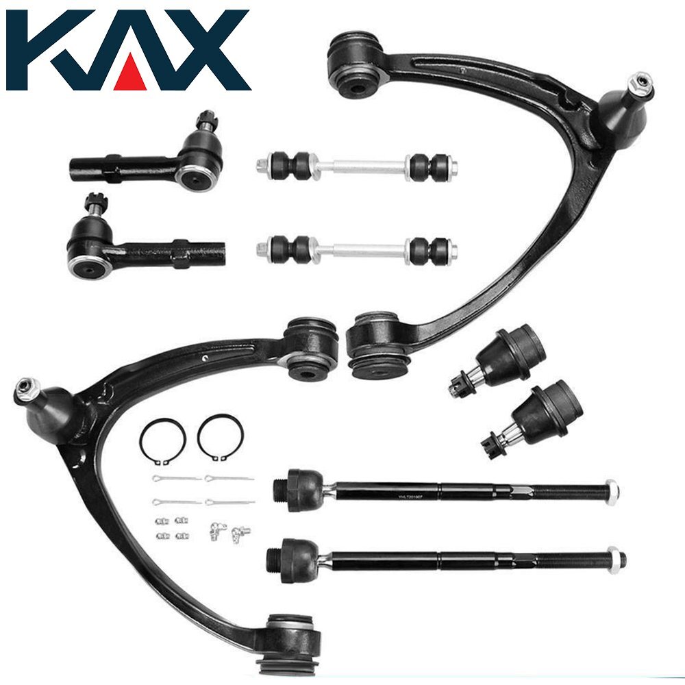 10pc Front Upper Control Arm Ball Joint Tie Rod for 2007-2013 GMC Sierra 1500