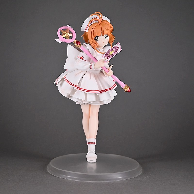 Card Captor Sakura Kinomoto Sakura Nurse Uniform PVC GK Figure Model Statue Toy