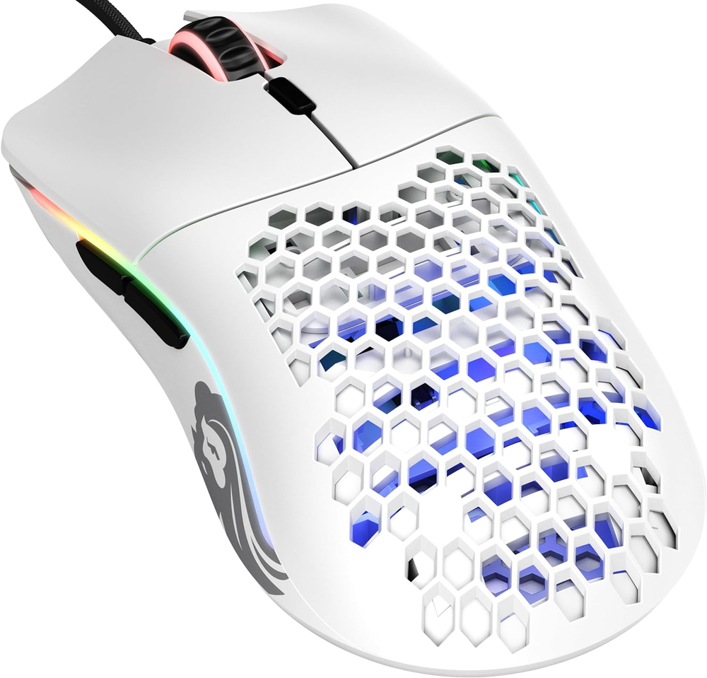 Model O Wired 67G Superlight Gaming Mouse with Honeycomb Design RGB and Pixart 3360 Sensor