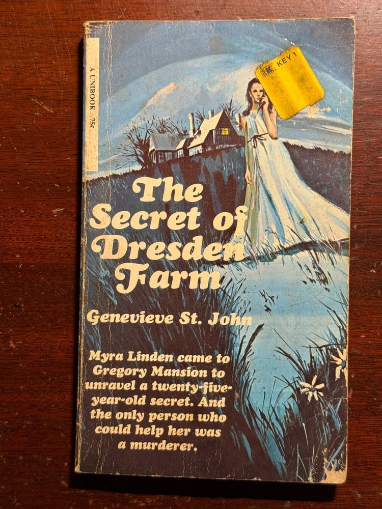 The Secret of Dresden Farm Genevieve St. John Gothic Horror 1968 1960s Vtg PB BK