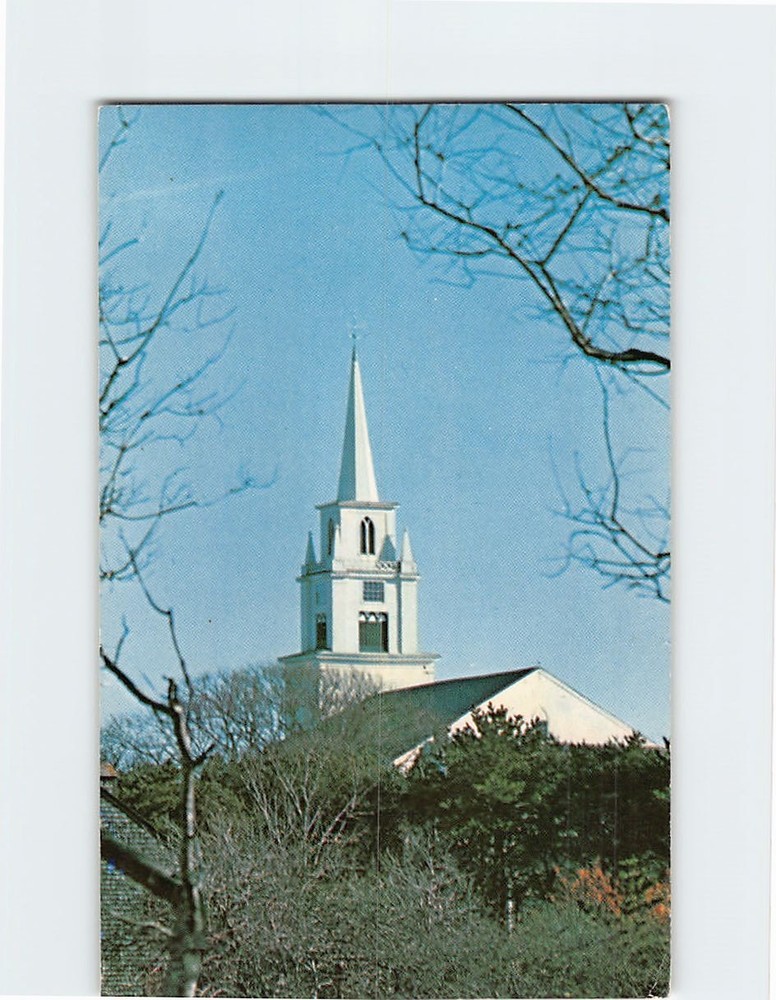 Postcard First Congregational Church Nantucket Massachusetts USA