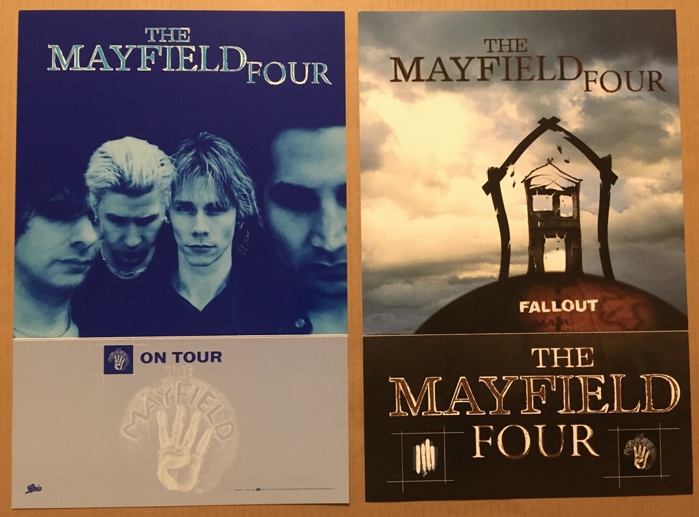 Myles Kennedy MAYFIELD FOUR Rare DOUBLE SIDED TOUR PROMO POSTER FLAT of 1998 CD