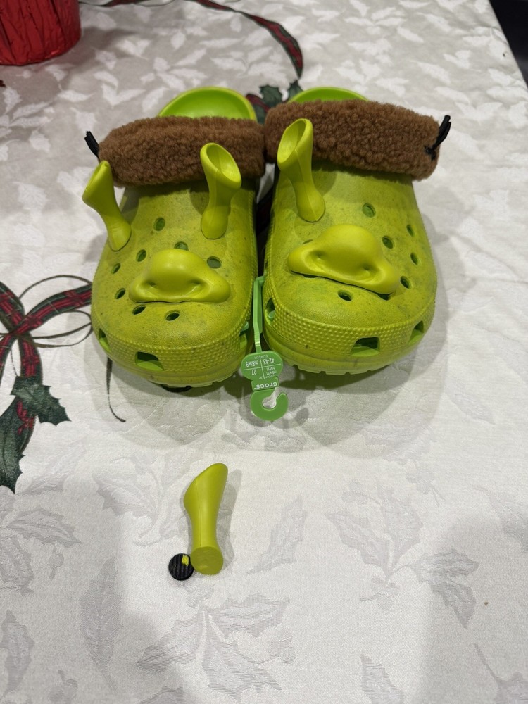 Crocs Shrek Classic Clog Size 9 Men/11 Women Dreamworks Movie Green