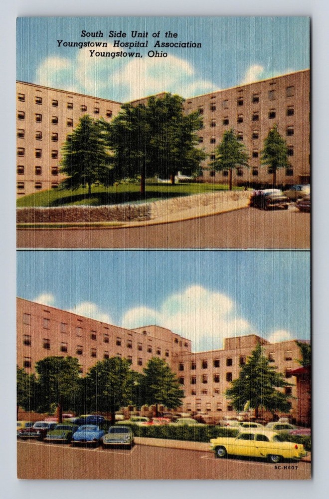 Youngstown OH- Ohio, Youngstown Hospital Association, Antique, Vintage Postcard
