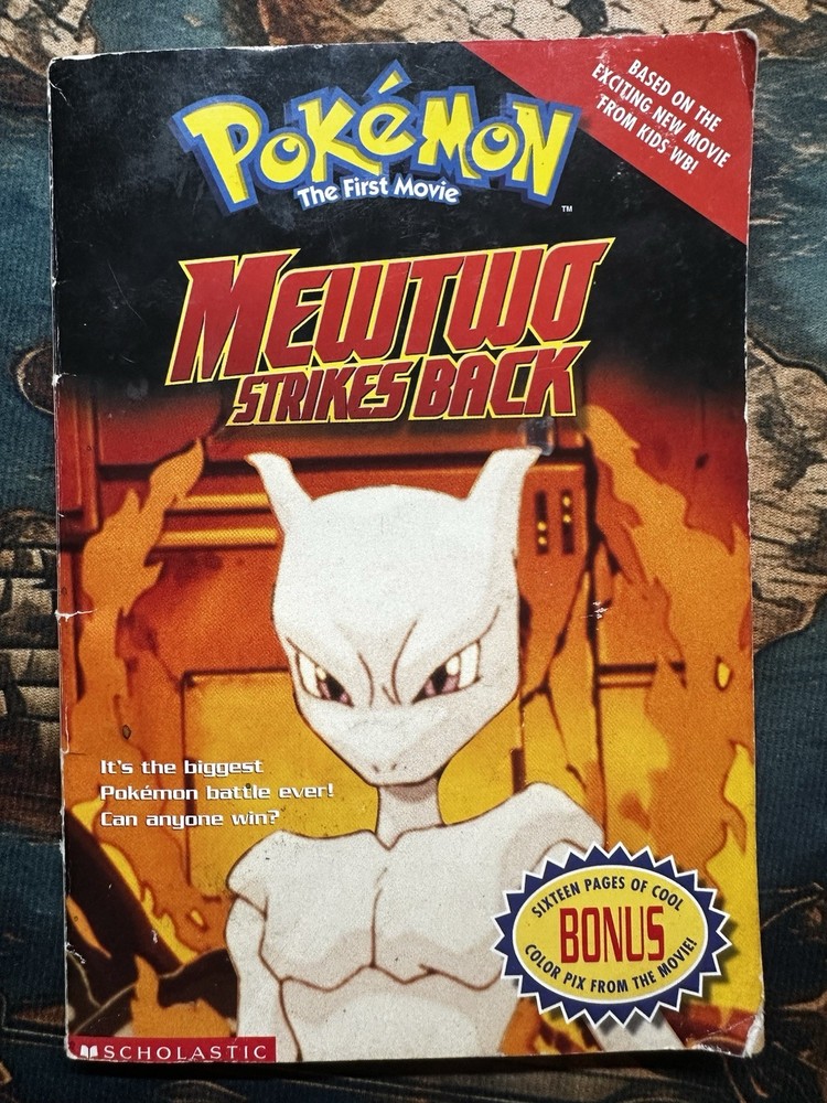 Pokemon The First Movie Mewtwo Strikes Back Paperback Novel With Center Pictures