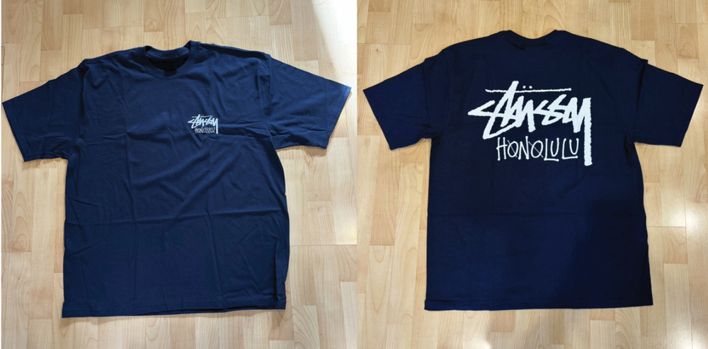 Stussy Honolulu Reprint Tee Back Graphic Logo Casual Streetwear Shirt S-5XL